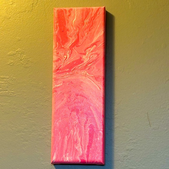 Abstract “We Wear Pink” Original Painting - Picture 4 of 11